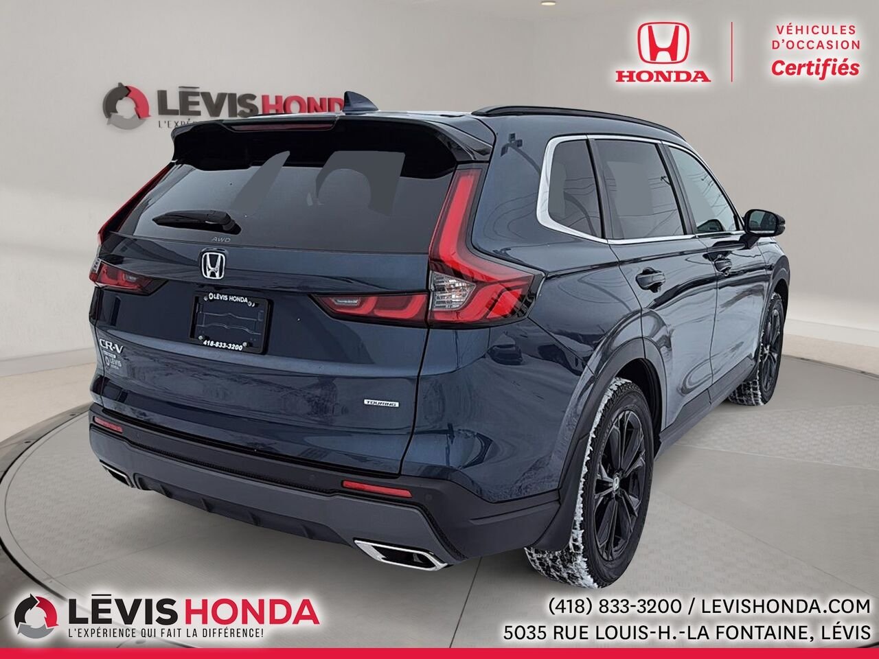 Honda CR-V Touring Hybride AWD Touring Traction Intégrale 2025 Bleu Lévis - photo #9