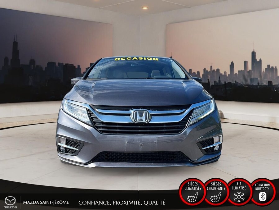 2018 Honda Odyssey Touring | CUIR | TOIT OUVRANT | TV/DVD | Grey