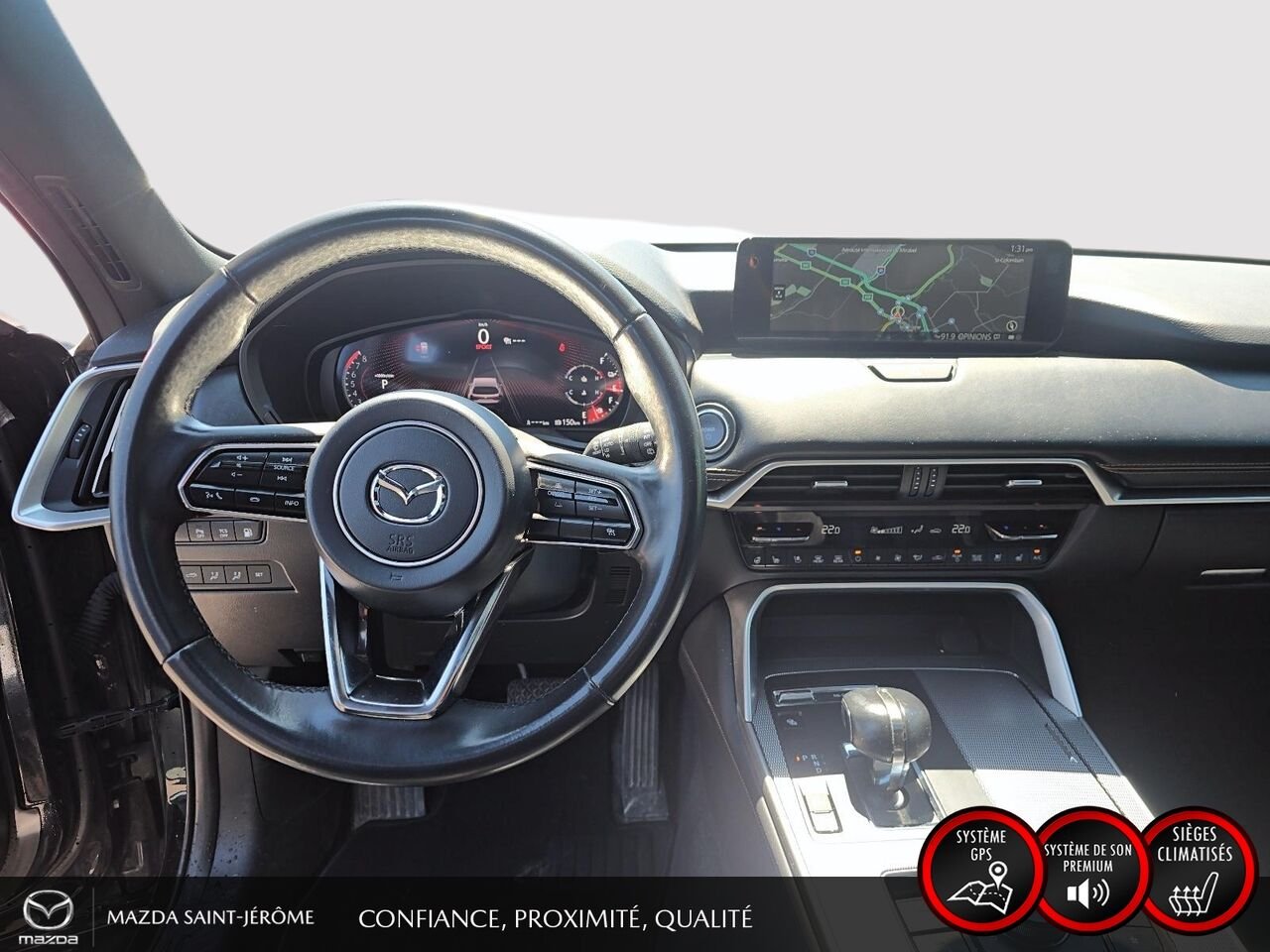 2024 Mazda CX-90 hybride rechargeable GT | TOIT OUVRANT | CUIR | AWD | Black Saint-Jérôme - photo #21
