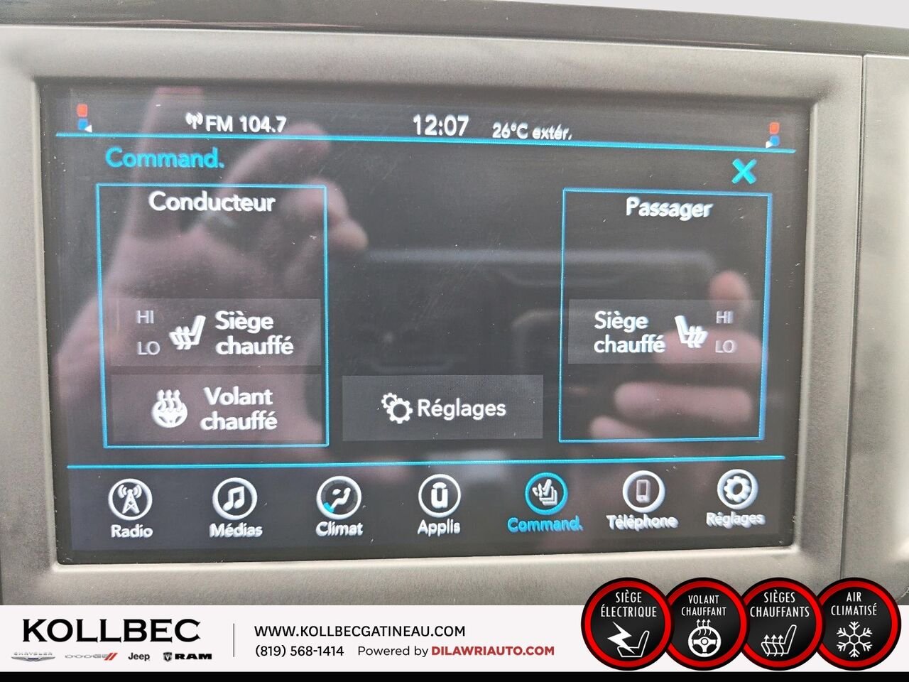 CHRYSLER GRAND CARAVAN SXT 2021 Noir Ottawa & Gatineau - photo #7