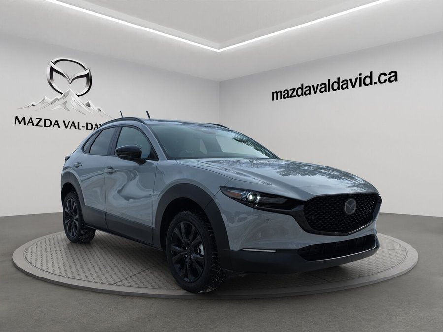 2026 Mazda CX-30 GT turbo, awd, toit ouvrant, Écran 360 degré, Navigation, chargeur sans fil pour cellulaire Aero Grey Metallic