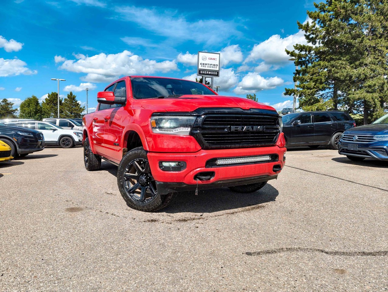 2020 Ram 1500 Laramie 4x4 Crew Cab 5'7 Box Red Sherwood Park - photo #1