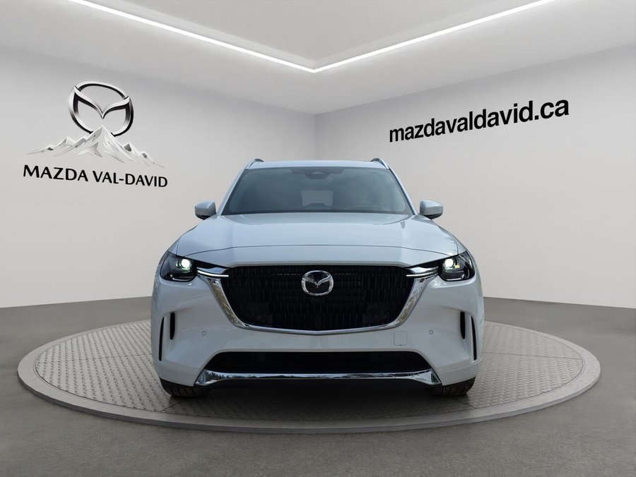 2026 Mazda CX-90 MHEV Signature, 7 passagers, Mode hybride, awd, Toit ouvrant pano, Écran 360 Platinum Quartz Metallic