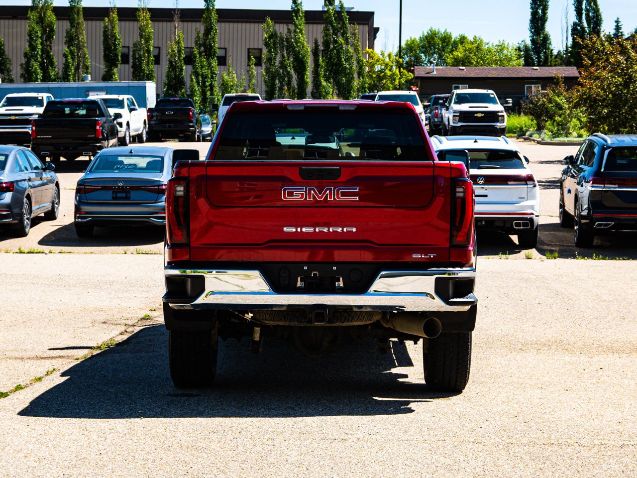 2025 GMC Sierra 3500HD 4WD Crew Cab 159 SLT Red Sherwood Park - photo #11