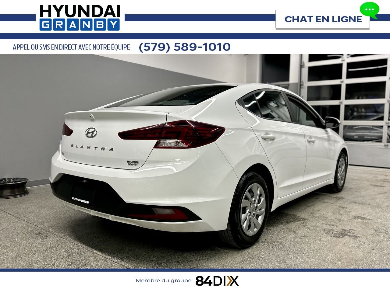 Hyundai Elantra 2020 Blanc Granby - photo #6
