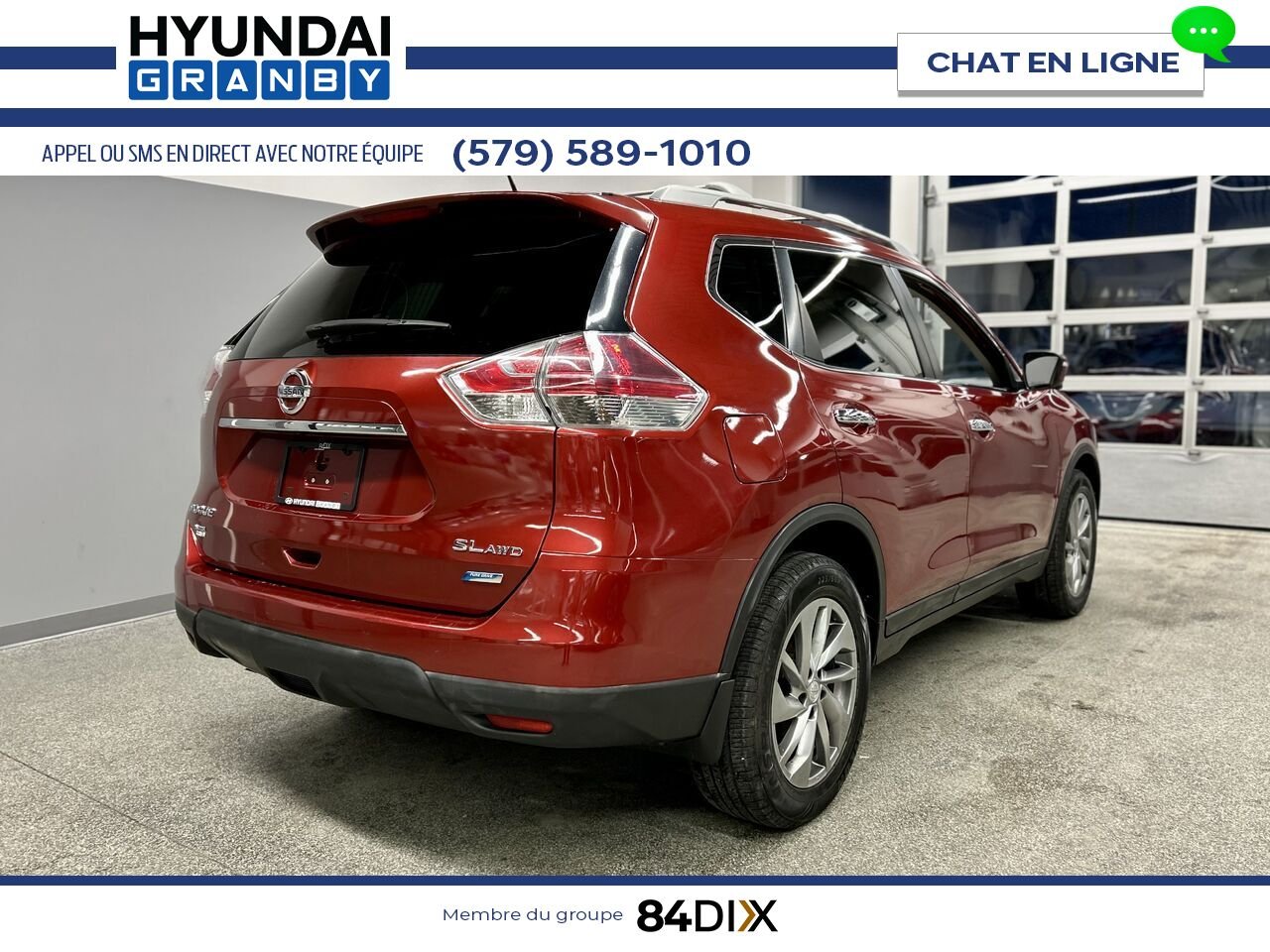 2014 Nissan Rogue Red Granby - photo #6