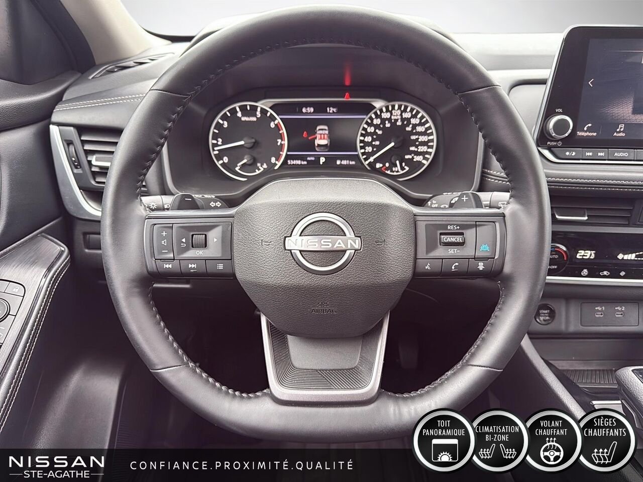 2025 Nissan Rogue SV TI avec ensemble toit ouvrant White Saint-Jérôme - photo #10
