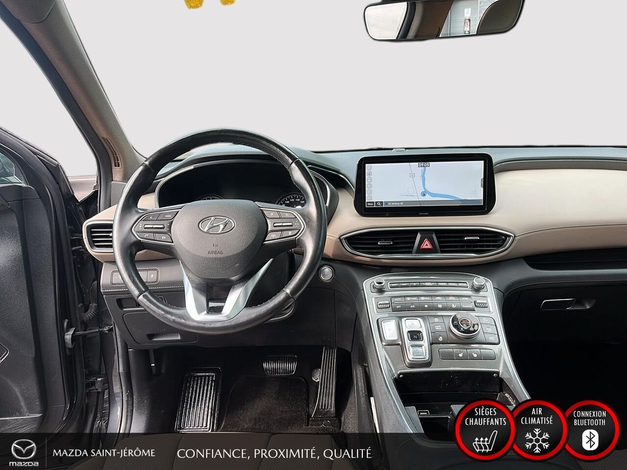Hyundai Santa Fe Preferred TI avec ensemble Trend | TOIT PANO | CUIR | AWD | 2023 Gris Saint-Jérôme - photo #23