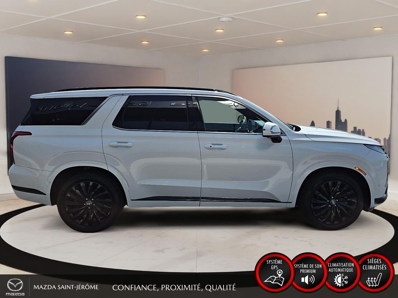 2025 Hyundai Palisade Ultimate Calligraphy édition Nuit TI 7 places White Saint-Jérôme - photo #4