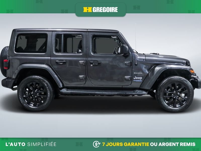 Jeep Wrangler 726416 | 4XE SAHARA PLUG IN HYBRID 4WD CUIR MAGS 20 PO 2021 Gris Laval - photo #10