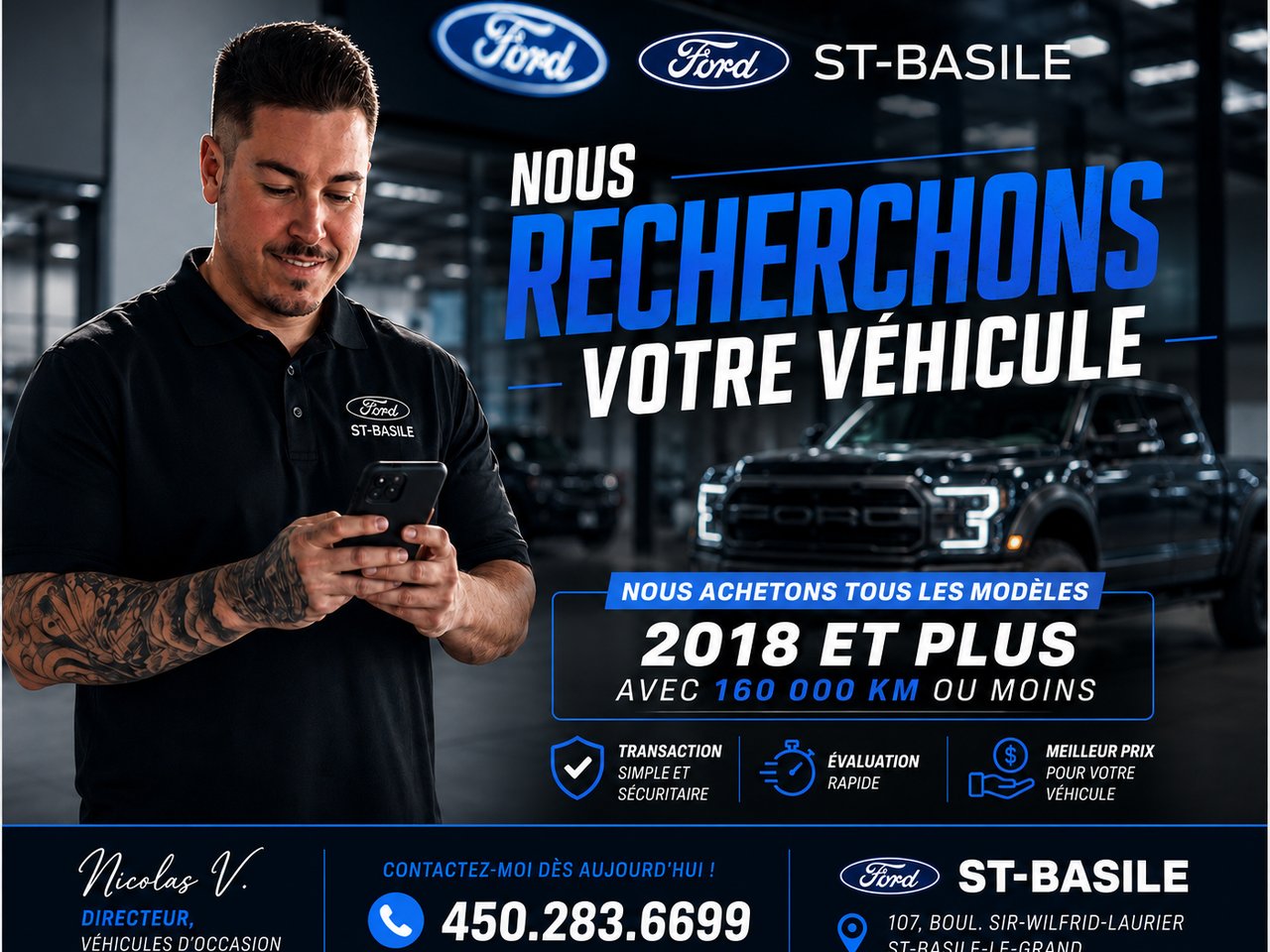 2023 Ford F-150 Lightning Silver Saint-Basile-le-Grand - photo #5