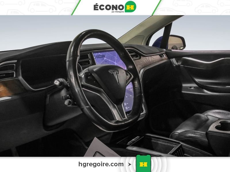 Tesla Model X 728585 | 75D CUIR TOIT NAV CAMÉRA BLUETOOTH MAGS 2016 Bleu Laval - photo #9