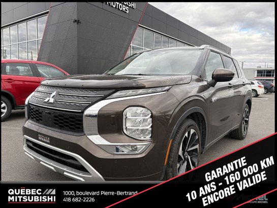 2023 Mitsubishi Outlander Plug-In Hybrid GT S-AWC, Cuir, Aides à la conduite Brown