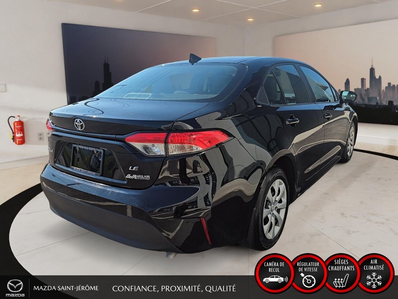 Toyota Corolla LE CVT 2023 Noir Saint-Jérôme - photo #5