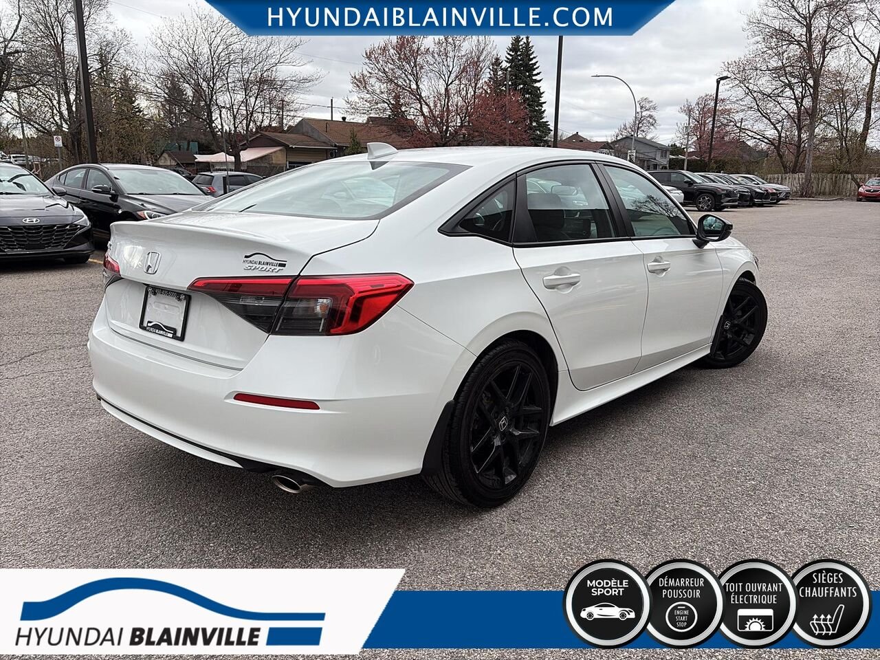 Honda Civic Berline 2023 Blanc Blainville - photo #3