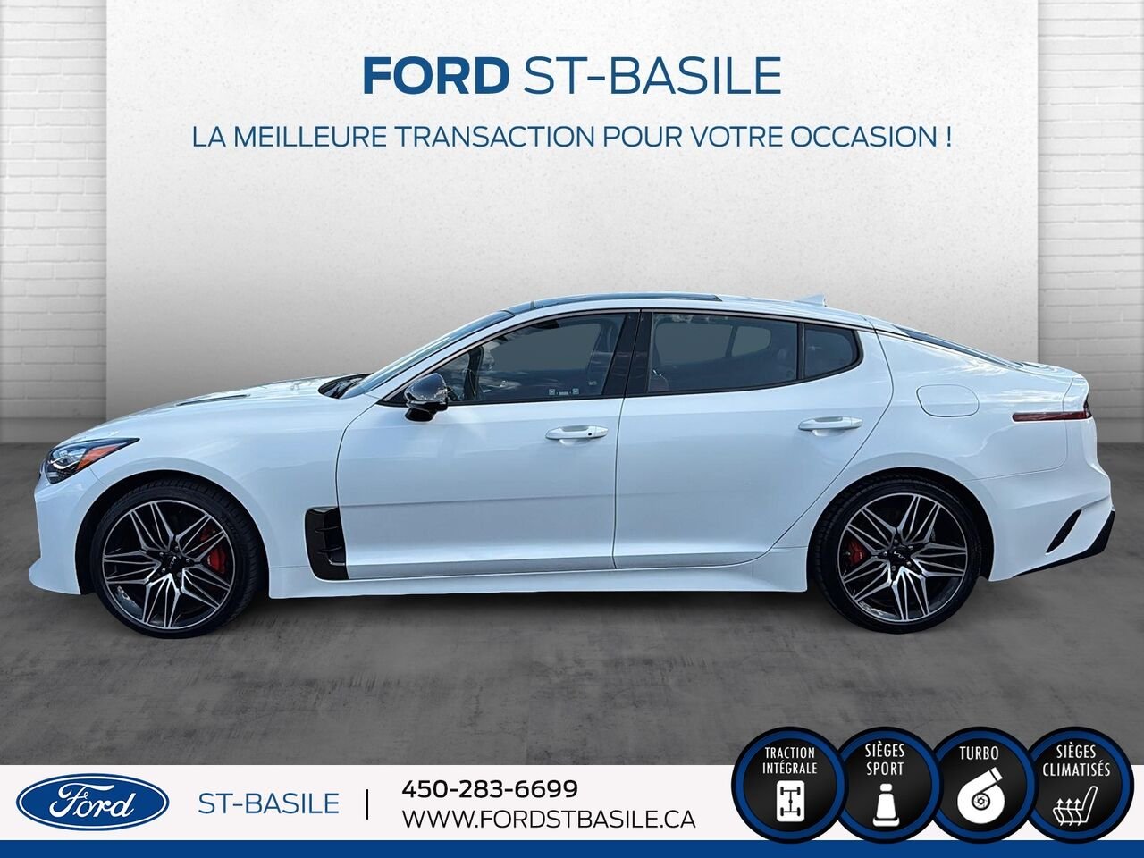 Kia Stinger 2023 Blanc Saint-Basile-le-Grand - photo #2