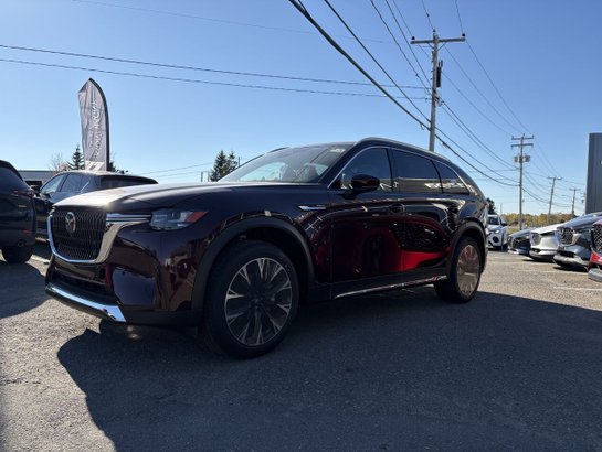 MAZDA CX-90 hybride rechargeable GT TI 2025 Rouge artisanal cristal métallisé