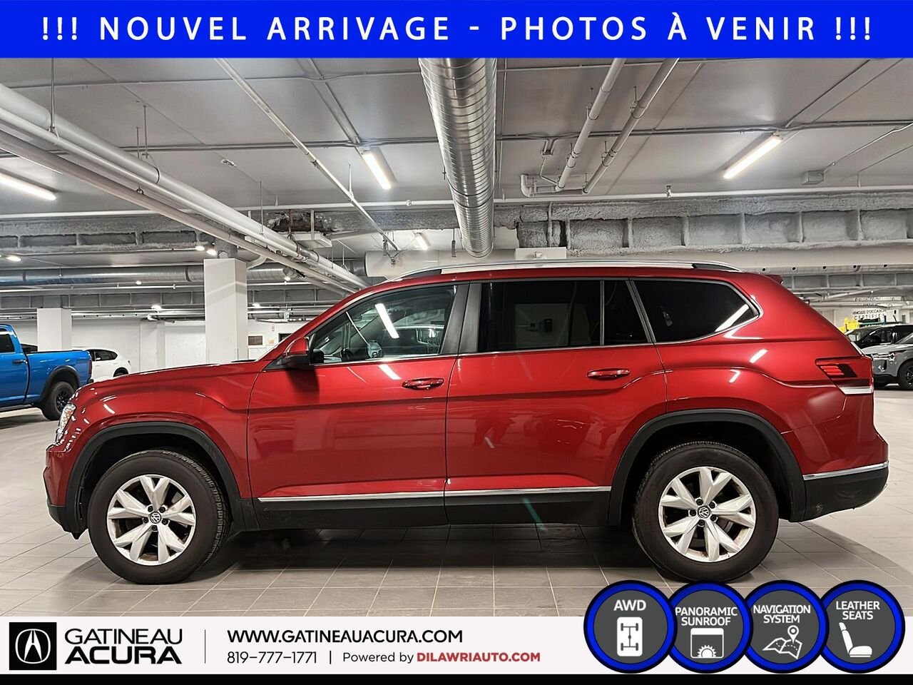 2018 Volkswagen Atlas Highline 3.6 FSI 4MOTION Red Gatineau - photo #8