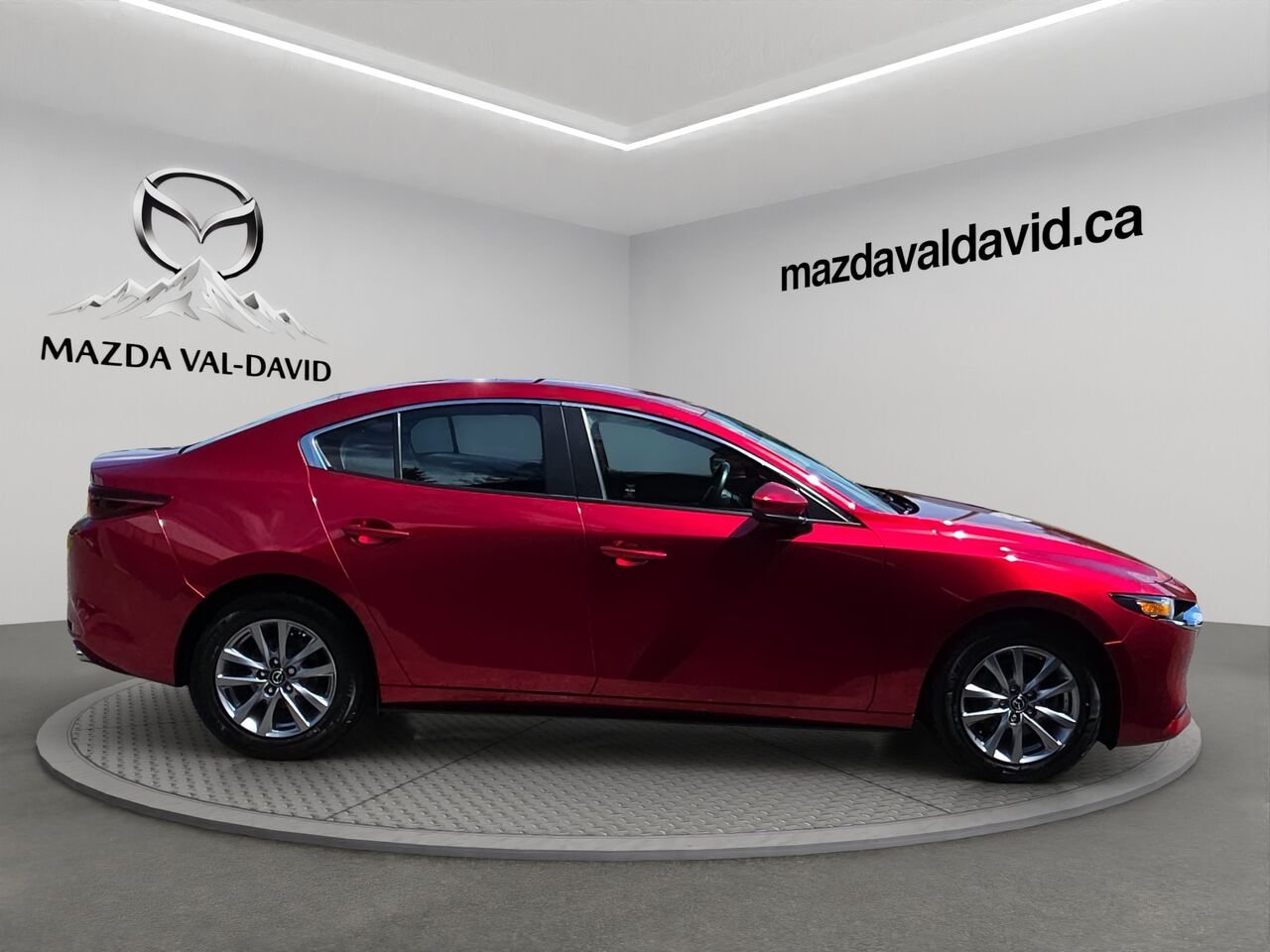 Mazda Mazda3 GS TI i-ACTIV BA, commande audio au volant, cruise control, volant chauffant 2022 Rouge Val-David - photo #3