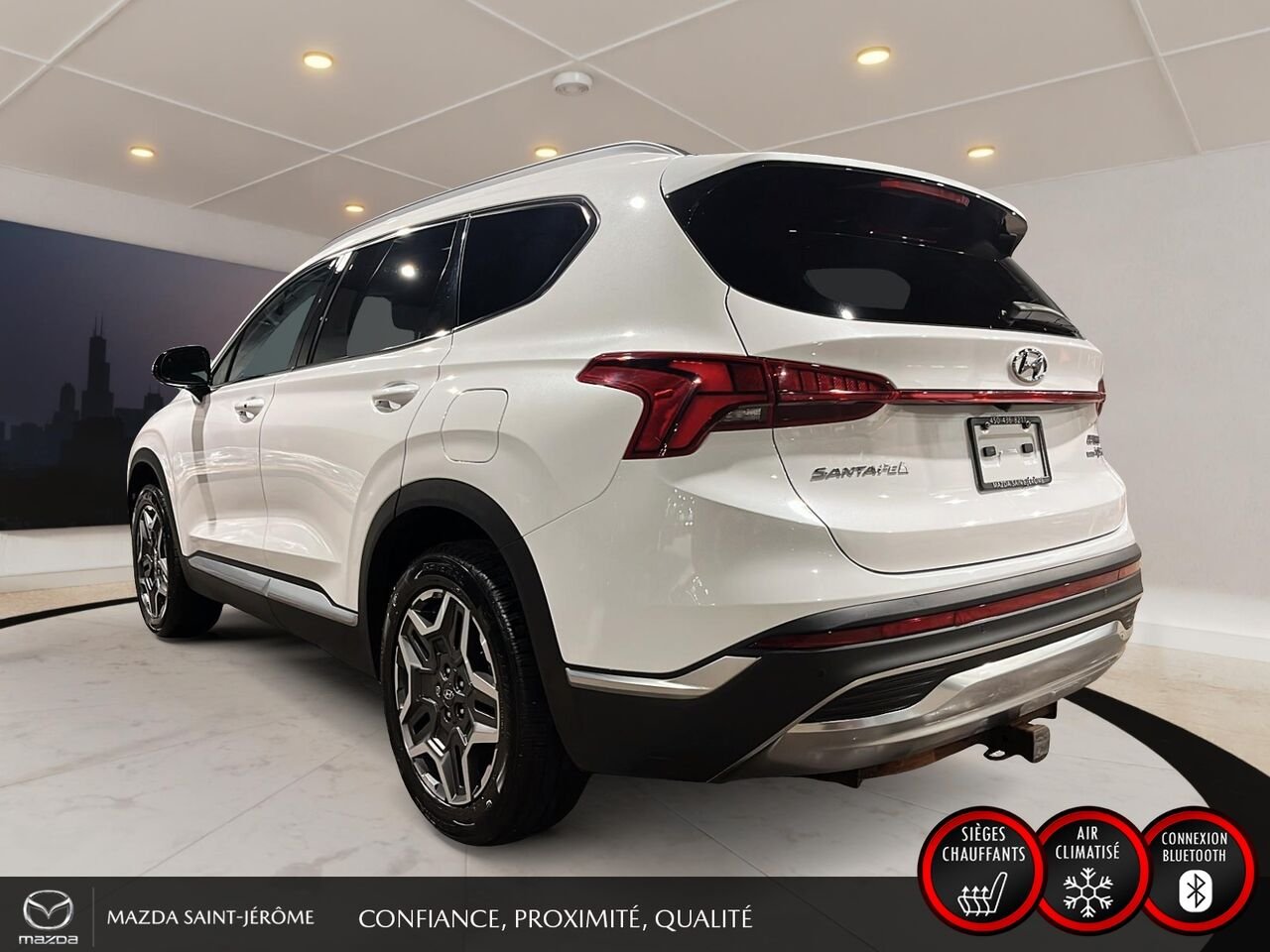 2022 Hyundai Santa Fe Hybrid TOIT PANORAMIQUE | CUIR | AWD | White Saint-Jérôme - photo #9
