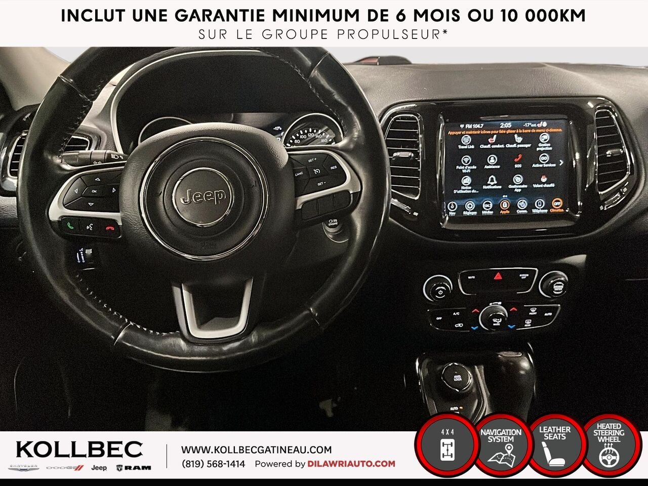 2020 Jeep Compass 25571 | NORTH AWD White Gatineau - photo #2