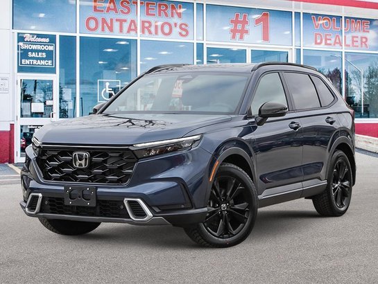 Honda CR-V hybride 2026 2026 Bleu rivière Canyon métallisé