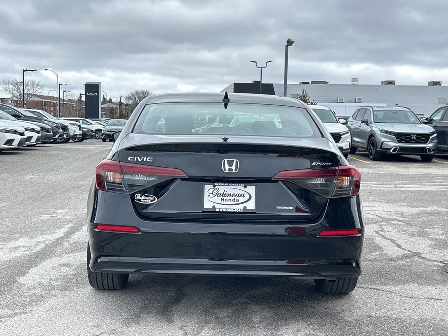 Honda Civic Sedan Hybrid 2025 2025 Noir