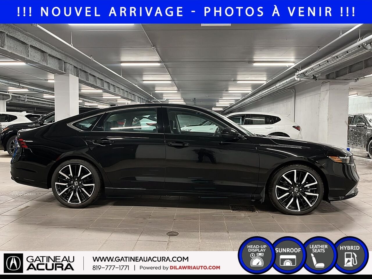 Honda Accord Hybride Touring 2024 Noir Gatineau - photo #3