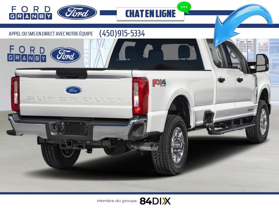 Ford Super Duty F-350 à roues arrière jumelées XLT cabine 6 places 4RM caisse de 8 pi 2026 Blanc Oxford