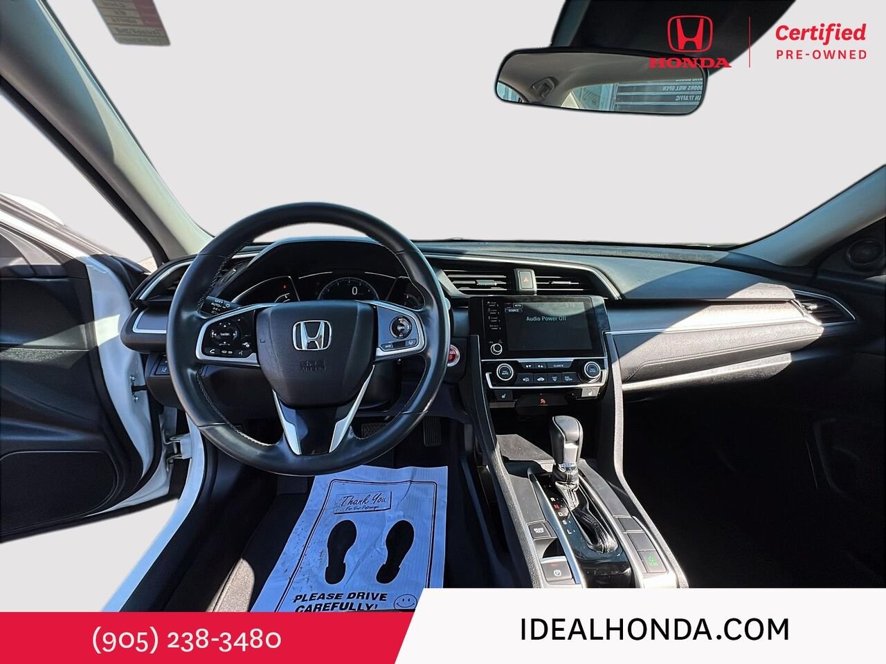 2021 Honda Civic Sedan EX CVT White Mississauga - photo #17