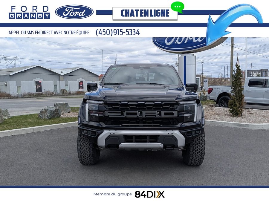 Ford F-150 Raptor SuperCrew 4RM caisse de 5,5 pi 2025 Noir
