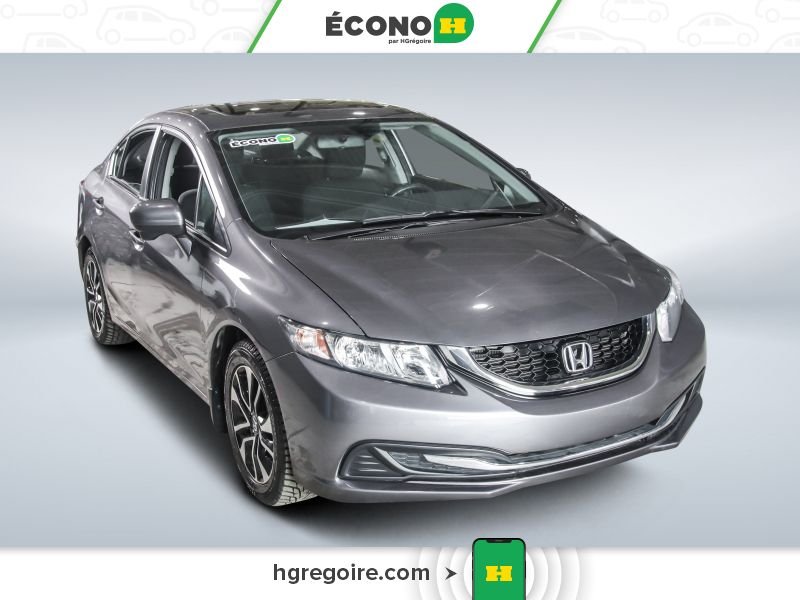 Honda Civic 821030 | EX AUTO A/C TOIT GR ELECT MAGS CAM RECUL 2015 Gris Laval - photo #0
