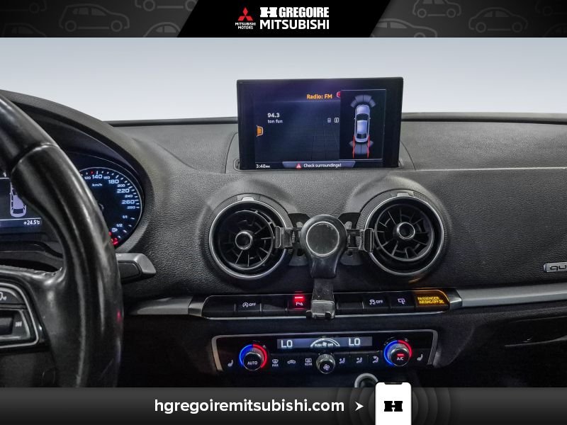 Audi A3 MP4422 | 2.0T Komfort * AWD* Cuir * Mags * Toit 2017 Argent Laval - photo #26