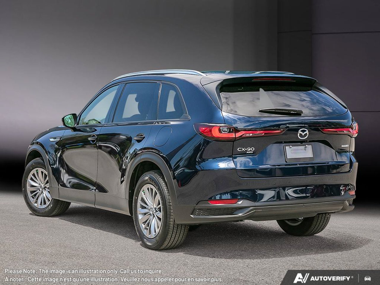 2026 Mazda CX-90 MHEV JM3KKCHD9T1408241 Deep Crystal Blue Mica Mirabel - photo #3