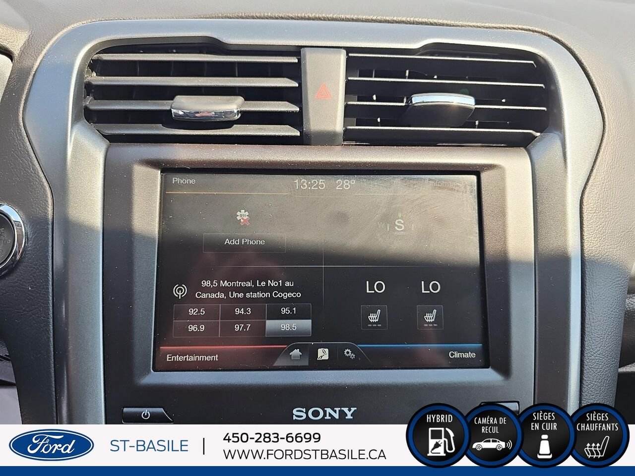 2015 Ford FUSION HYBRIDE White Saint-Basile-le-Grand - photo #25