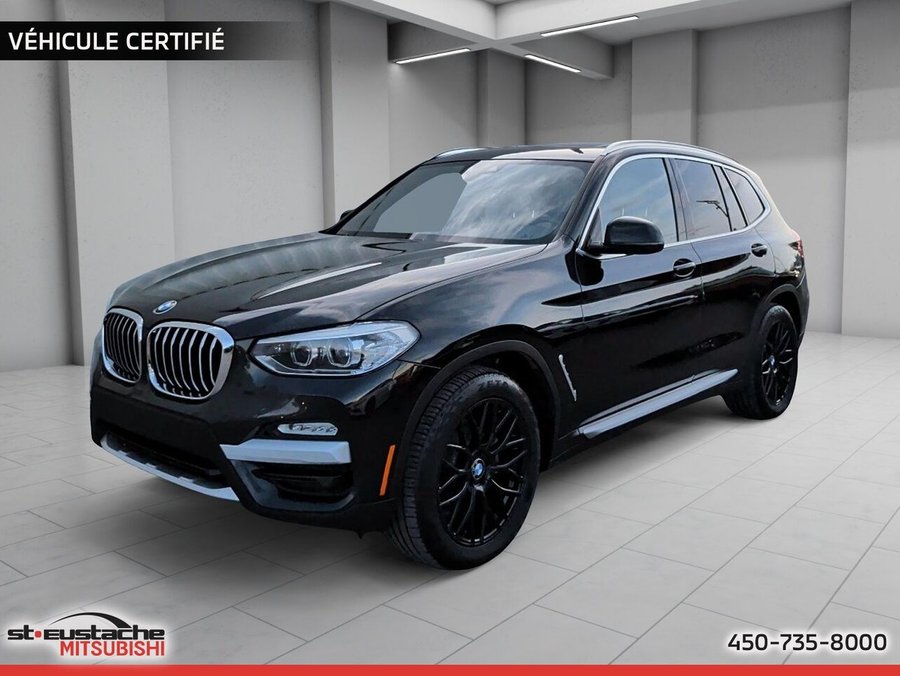 BMW X3 X3 xDrive30i EXECUTIVE PACKAGE-CUIR-TOIT PANO-SIÈGES CHAUFFANTS 2019 Noir