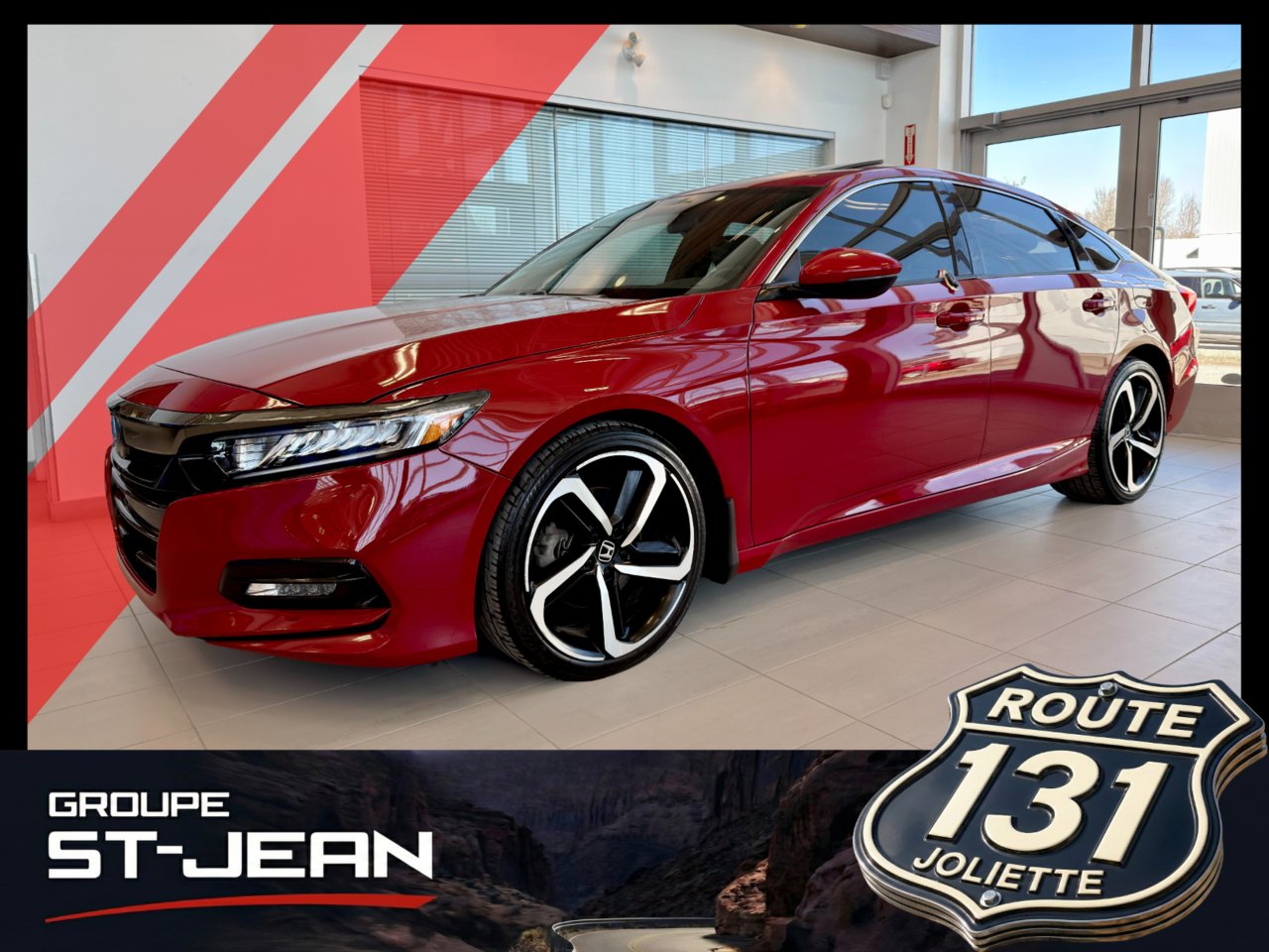 Honda Accord Sedan 2019 Rouge Notre-Dame-des-Prairies - photo #0