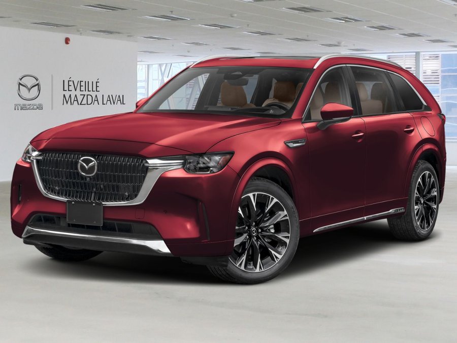 Mazda CX-90 hybride léger 2026 2026 ROUGE ARTISANAL MÉTALLISÉ-BLANC PUR