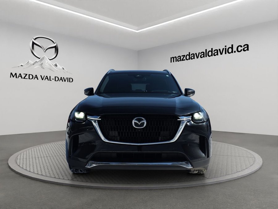 Mazda CX-90 hybride rechargeable GT AWD, Navigation, Toit ouvrant panoramique, Sièges à fonctions mémoire 2024 Noir
