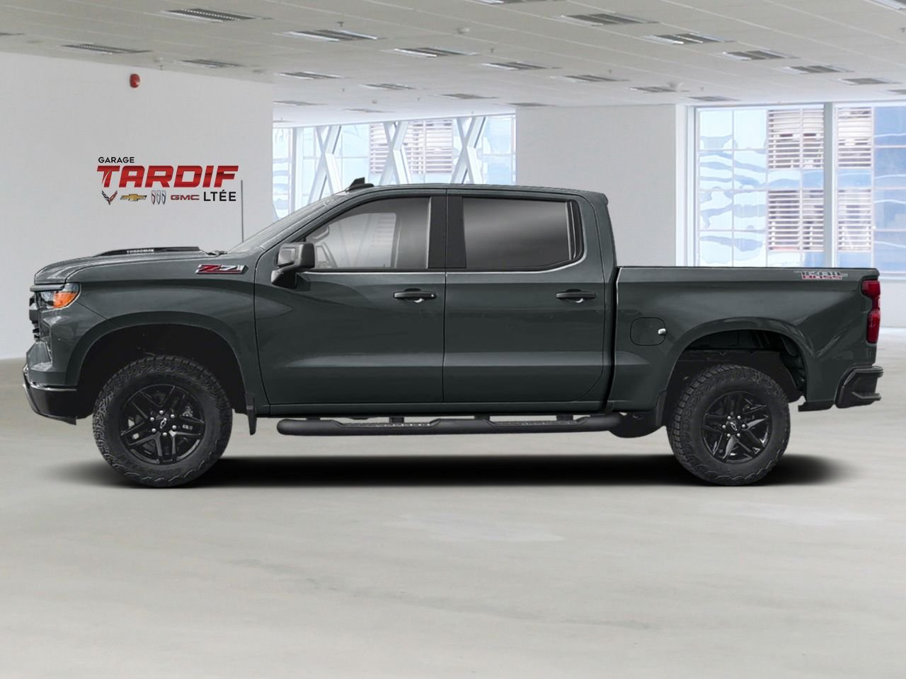 2026 CHEVROLET Silverado 1500 Custom Trail Boss cabine multiplace 4RM 157 po Cypress Grey Amos - photo #1