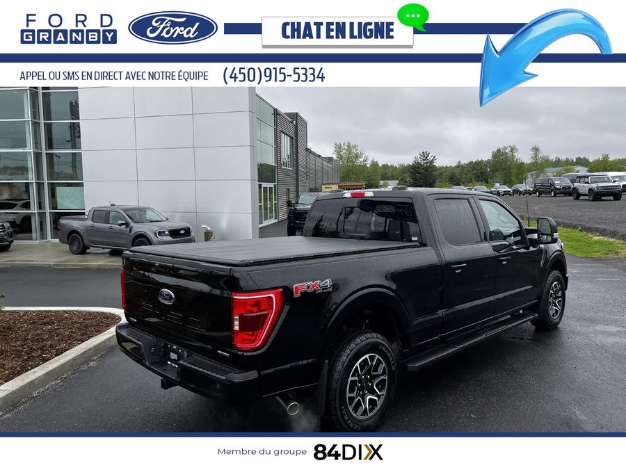 Ford F-150 XLT cabine SuperCrew 4RM caisse de 6,5 pi 2023 Noir
