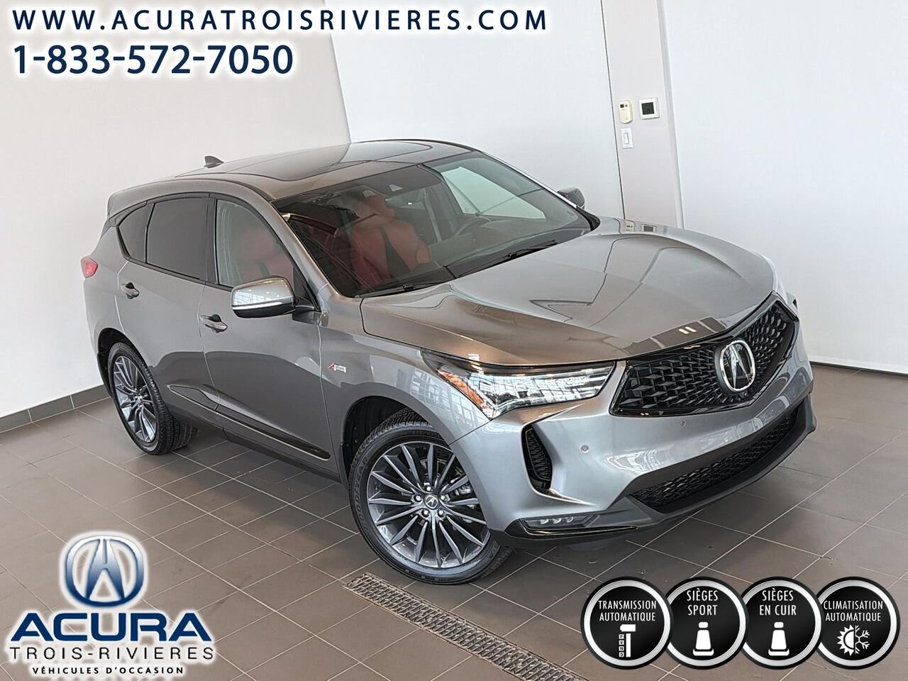 2023 Acura RDX PLATINUM, CAMÉRA 360, TOUT ÉQUIPÉ Grey Trois-Rivières - photo #1