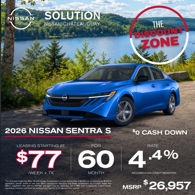 Solution nissan promo JUIN Sentra S 2026 EN