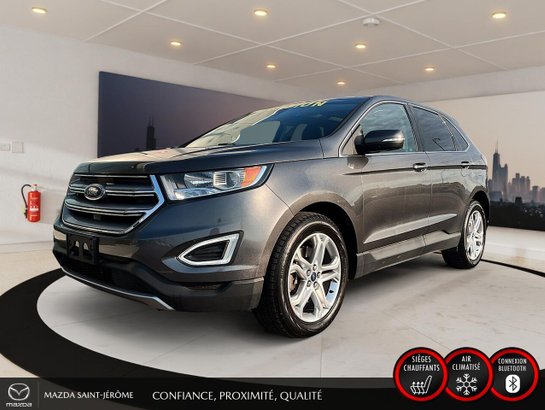 2018 Ford Edge Titanium | TOIT PANORAMIQUE | CUIR | AWD | Grey