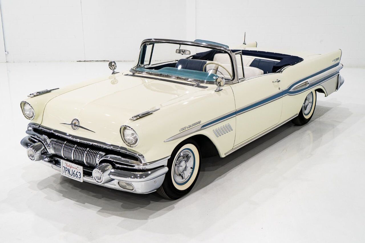 1957 Pontiac Bonneville *PRICE IN USD* Fuel injected 347/315HP 1 of 630 produced White Montreal - photo #30