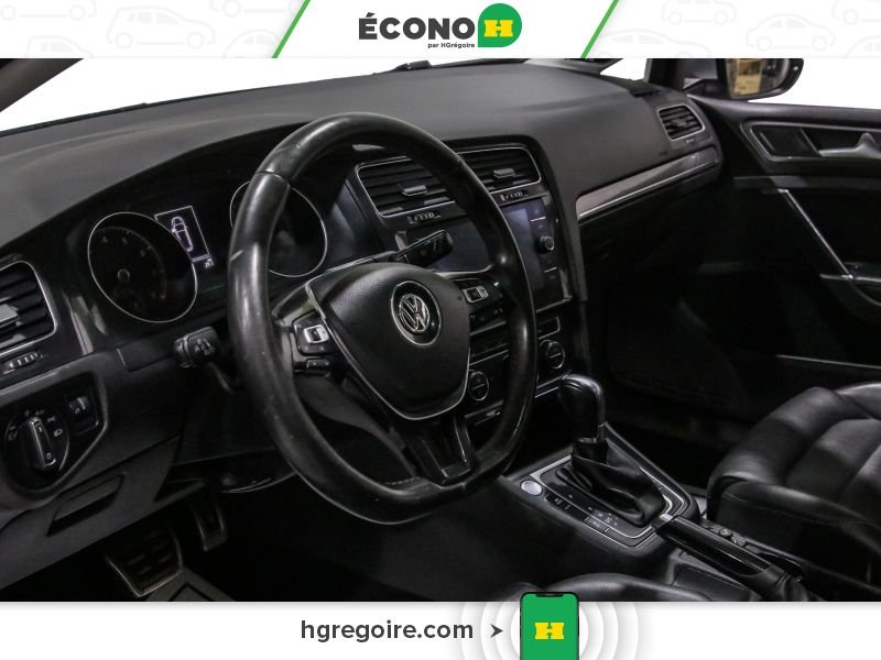 Volkswagen Golf 725356 | AWD AUTO AC CUIR TOIT NAV GR ELEC MAGS CAM RECUL B 2018 Blanc Laval - photo #9
