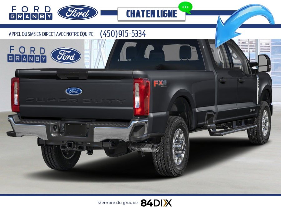 Ford Super Duty F-350 à roues arrière jumelées XLT cabine 6 places 4RM caisse de 8 pi 2026 Noir agate métallisé