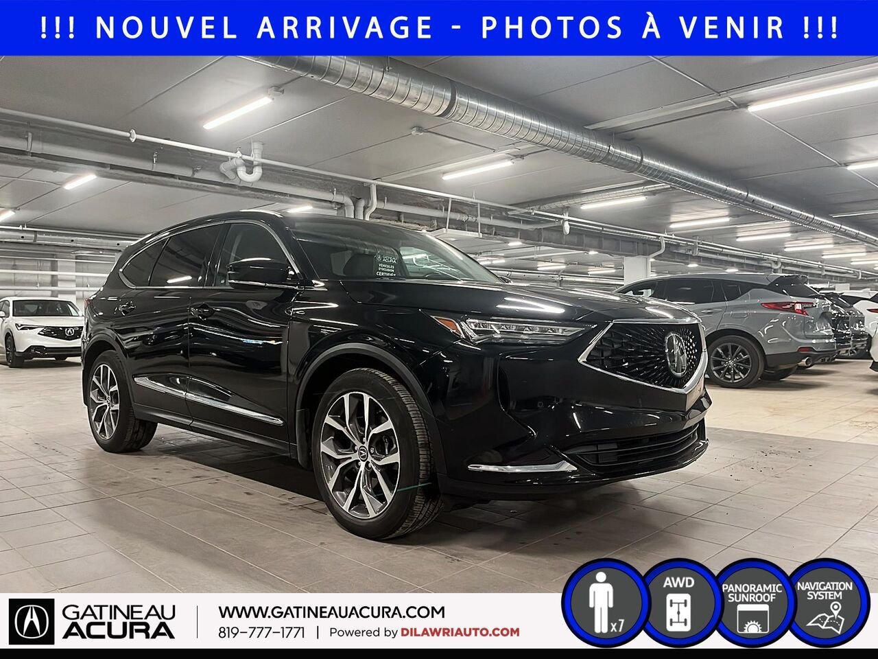 2024 Acura MDX Tech SH-AWD Black Gatineau - photo #2