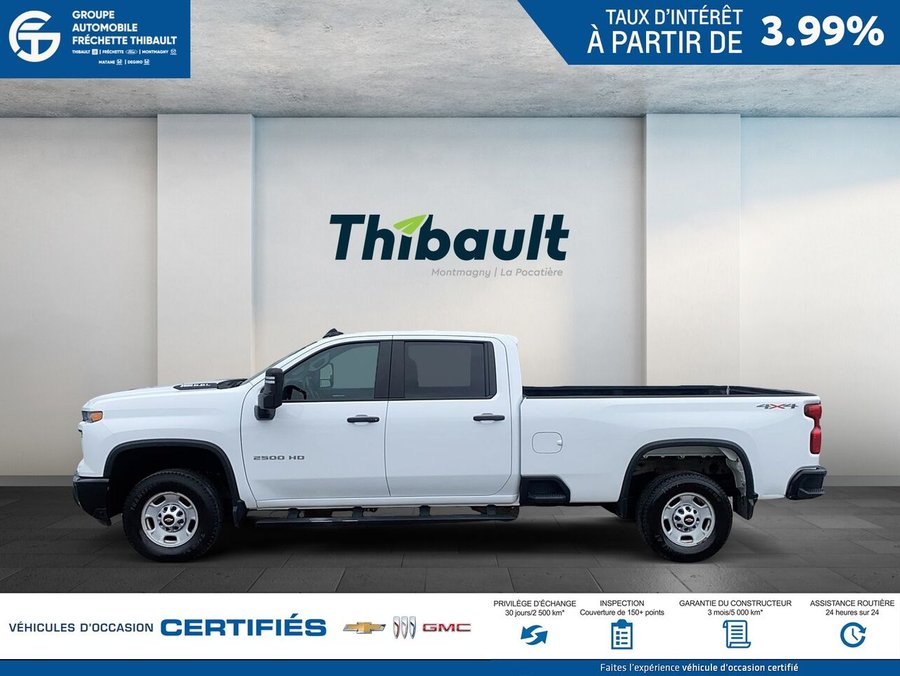 CHEVROLET SILVERADO WT cabine multiplace 4RM 172 po 2024 Blanc