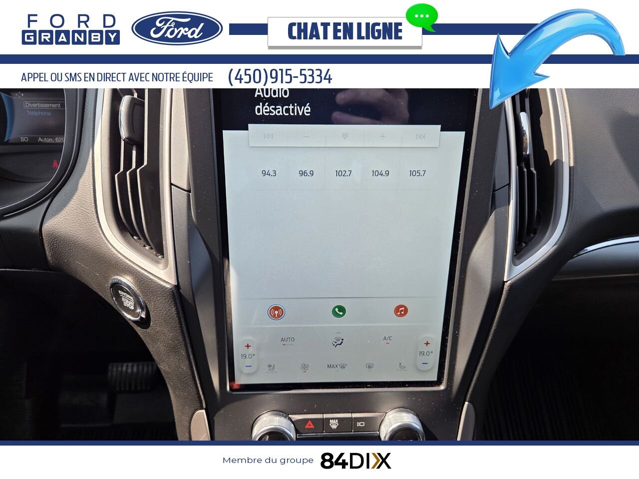 Ford Edge 2022 Blanc Granby - photo #13